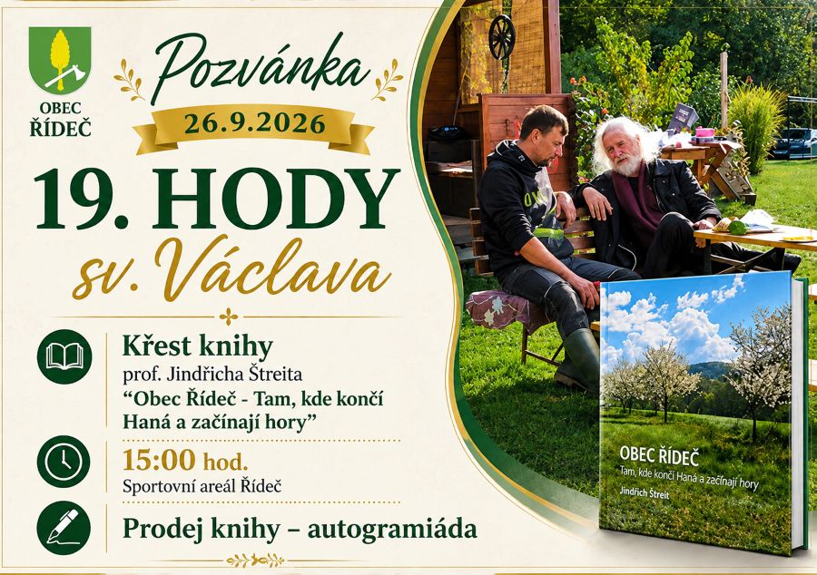 Řídečské hody s křtem kroniky Jindřicha Štreita Řídečské hody s křtem kroniky Jindřicha Štreita