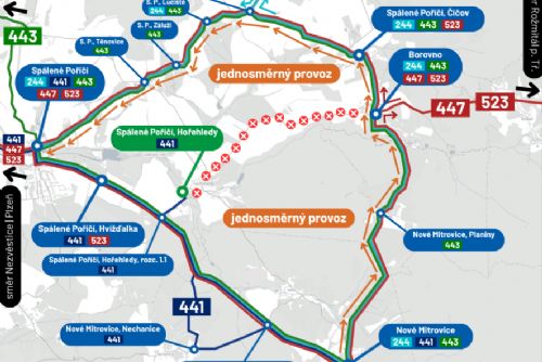 Uzavírka pár metrů, objížďky na desítky kilometrů. Hořehledy ochromí řidiče až do léta