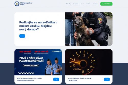 Městská policie Plzeň spustila nové moderní webové stránky