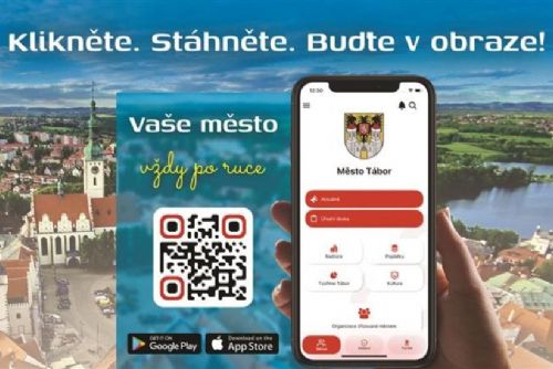 Tábor spustil novou městskou mobilní aplikaci pro občany i návštěvníky