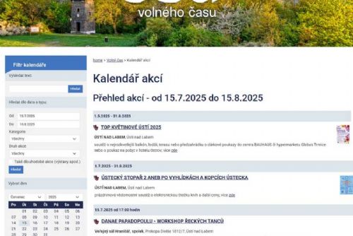 Ušetřete čas s online kalendářem akcí Ústí nad Labem