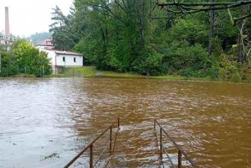 Vysočina pod vodou - silné deště způsobují problémy