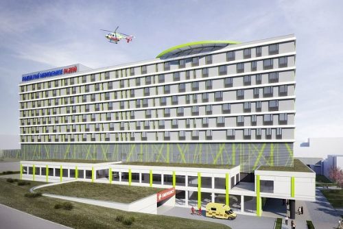 Na Lochotíně vyroste dvanáctipatrová chirurgie. Na střeše bude heliport