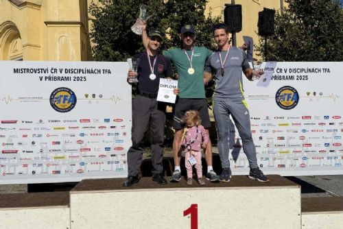 Olomoučtí hasiči triumfovali na Mistrovství ČR v TFA: Zlatý Šindelka zářil