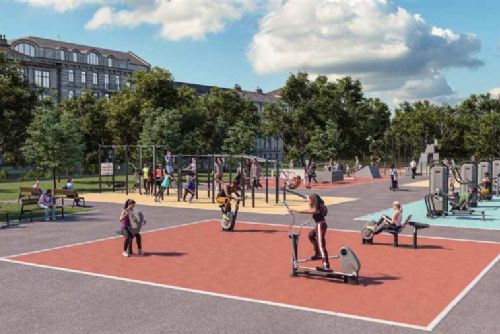 Riegrovy sady čeká modernizace: nové hřiště, dětské prvky i přírodní fitness zóna
