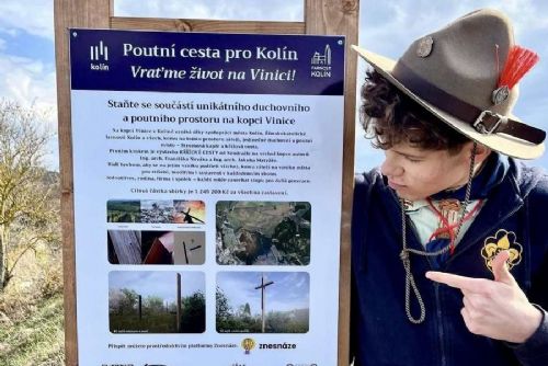 Vinice u Kolína: projekt křížové cesty pokračuje, rozhodující budou finance