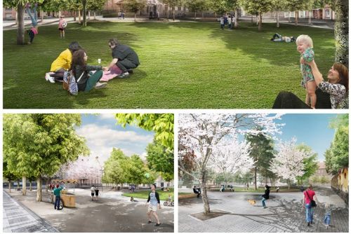 Jiráskovo náměstí se promění v zelené srdce Slovan