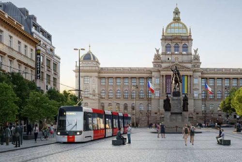 Stavba tramvajové trati propojí Václavák a Vinohradskou