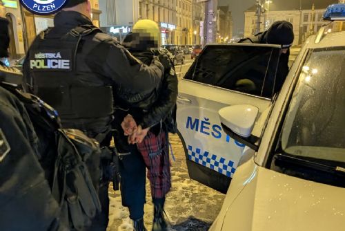 Víkendová razie v Plzni, podnapilé nezletilé a zakuklenec z baseballovou pálkou