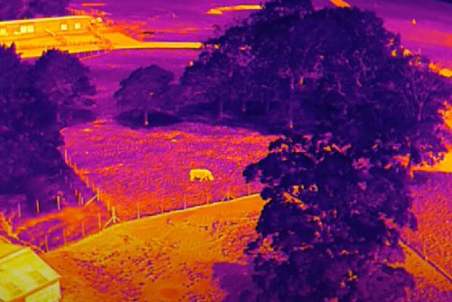 Dronem proti zimním zlodějům, policisté kontrolovali chaty termovizí