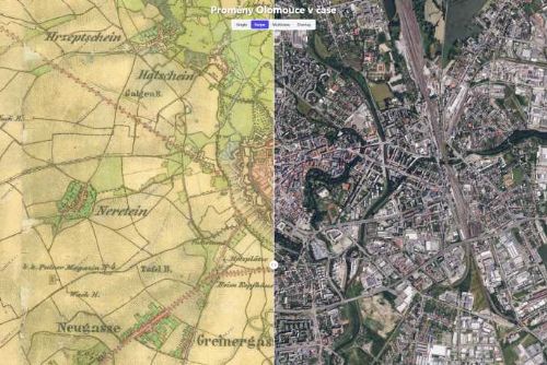 Olomouc v proměnách času: Nová webová aplikace přibližuje historii města