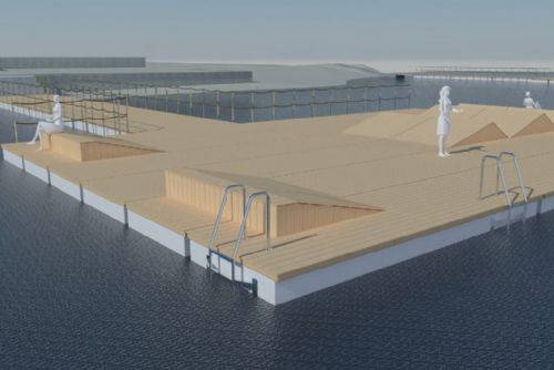 Pláž Ostende zkrášlí tři nová mola pro lepší relaxaci a vodní radovánky
