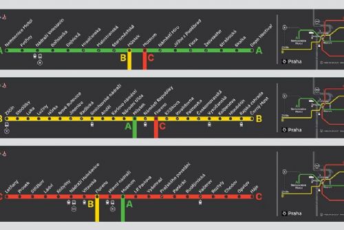 Praha odhalila nové metro schéma: Jezevčíci přinášejí lepší orientaci