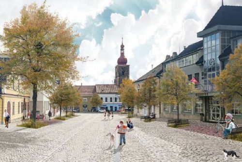 Přibyslav upravuje návrh Bechyňova náměstí, řeší dopravu, parkování i veřejný prostor