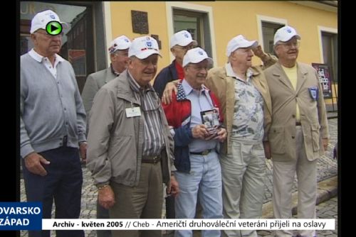 2005 – Cheb: Američtí druhováleční veteráni přijeli na oslavy (TV Západ)