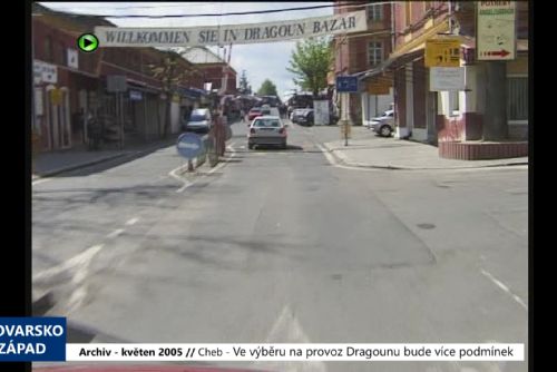 2005 – Cheb: Ve výběru na provoz Dragounu bude více podmínek (TV Západ)