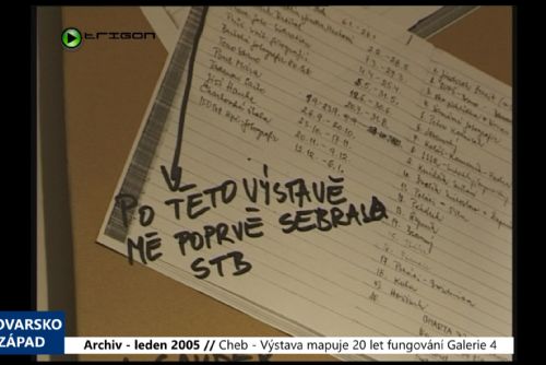 2005 – Cheb: Výstava mapuje 20 let fungování Galerie 4 (TV Západ)