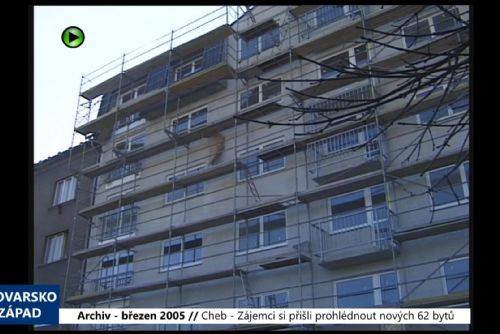 2005 – Cheb: Zájemci si přišli prohlédnout nových 62 bytů (TV Západ)