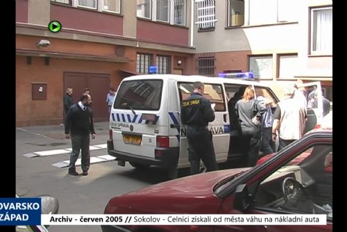 2005 – Sokolov: Celníci získali od města váhu na nákladní auta (TV Západ)