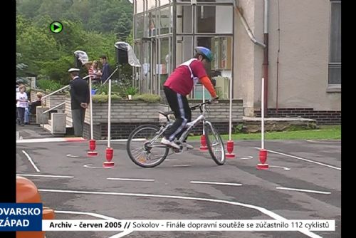 2005 – Sokolov: Finále dopravní soutěže se zúčastnilo 112 cyklistů (TV Západ)