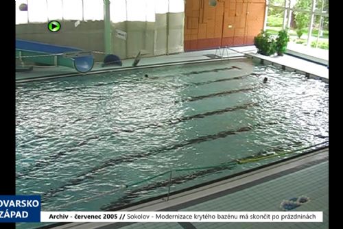 2005 – Sokolov: Modernizace krytého bazénu má skončit po prázdninách (TV Západ)