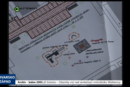 2005 – Sokolov: Otazníky visí nad revitalizací vnitrobloku Wolkerovy (TV Západ)