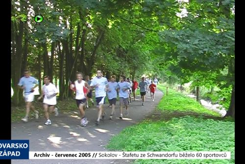 2005 – Sokolov: Štafetu ze Schwandorfu běželo 60 sportovců (TV Západ)