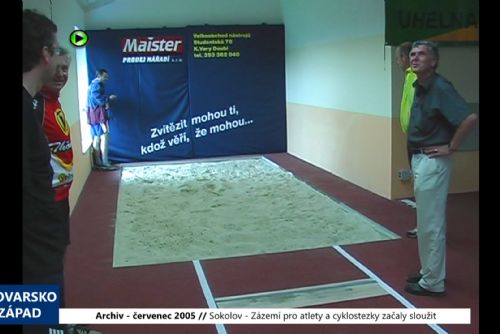 2005 – Sokolov: Zázemí pro atlety a cyklostezka začaly sloužit (TV Západ)