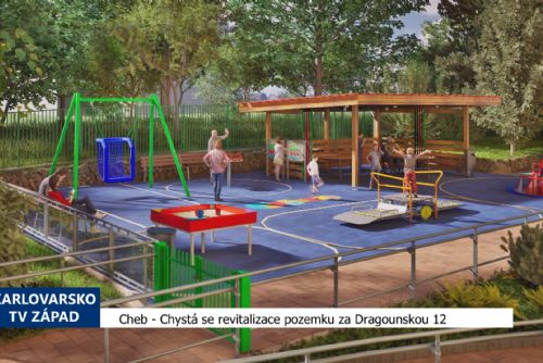 Cheb: Chystá se revitalizace pozemku za Dragounskou 12 (TV Západ)