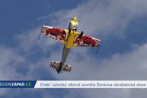 Cheb: Letecký víkend završila Šonkova akrobatická show (TV Západ)
