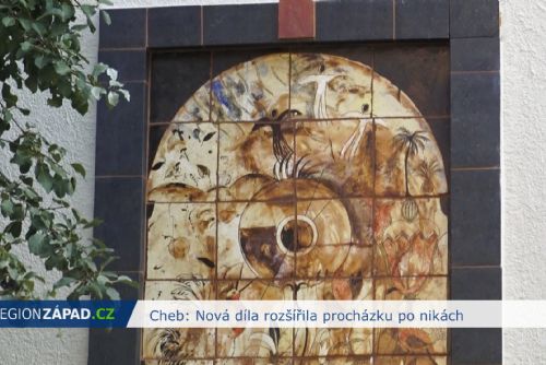 Cheb: Nová díla rozšířila procházku po nikách (TV Západ)