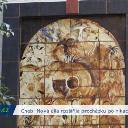 Cheb: Nová díla rozšířila procházku po nikách (TV Západ)