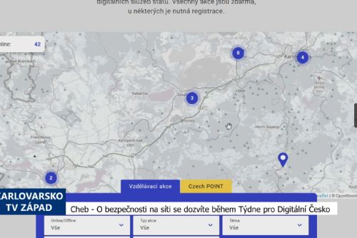 Cheb: O bezpečnosti na síti se dozvíte během Týdne pro Digitální Česko (TV Západ)