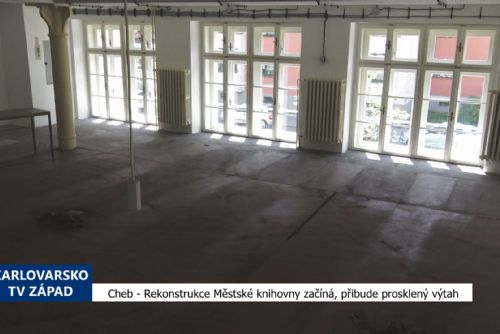 Cheb: Rekonstrukce Městské knihovny začíná, přibude prosklený výtah (TV Západ)