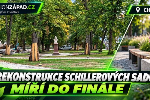 Cheb: Rekonstrukce Schillerových sadů míří do finále (TV Západ)