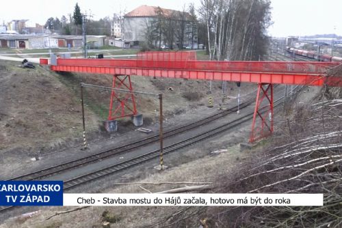 Cheb: Stavba mostu do Hájů začala, hotovo má být do roka (TV Západ)