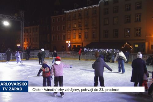 Cheb: Vánoční trhy zahájeny, potrvají do 23. prosince (TV Západ)