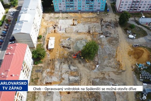 Cheb: Vnitroblok na Spáleništi se možná otevře dříve (TV Západ)