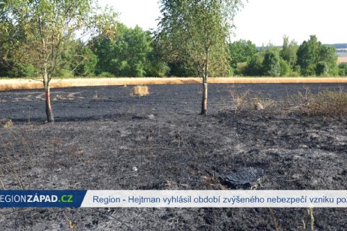 Karlovarský kraj: Hejtman vyhlásil období zvýšeného nebezpečí vzniku požárů (TV Západ)