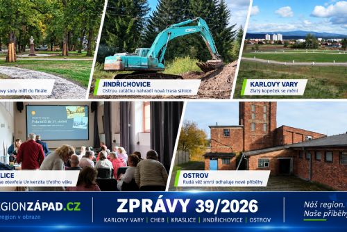 Karlovarský kraj: Zprávy 39. týdne 2026 (TV Západ)