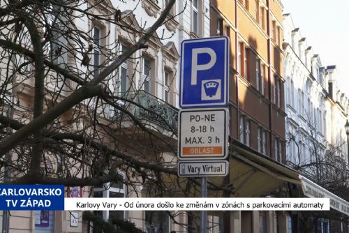 Karlovy Vary: Od února došlo ke změnám v zónách s parkovacími automaty (TV Západ)