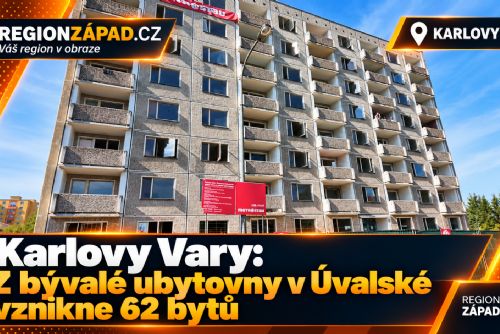 Karlovy Vary: Z bývalé ubytovny v Úvalské vznikne 62 bytů (TV Západ)