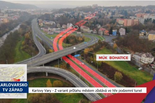 Karlovy Vary: Z variant průtahu městem zůstává ve hře podzemní tunel (TV Západ)