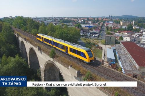 Kraj chce více zviditelnit dopravní systém EgroNet (TV Západ)