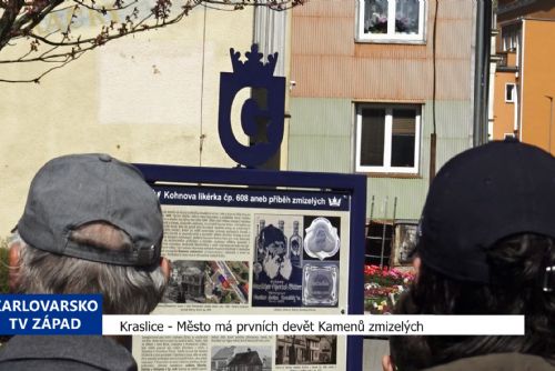Kraslice: Město má prvních devět Kamenů zmizelých (TV Západ)