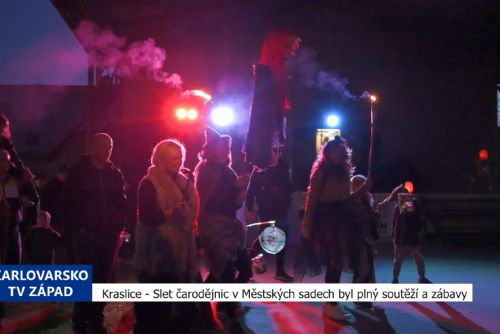 Kraslice: Slet čarodějnic v Městských sadech byl plný soutěží a zábavy (TV Západ)