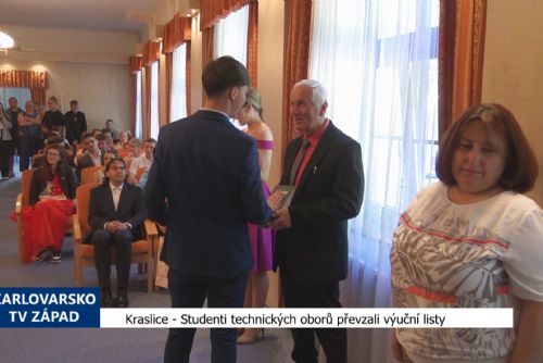 Kraslice: Studenti technických oborů převzali výuční listy (TV Západ)