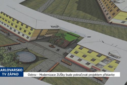 Ostrov: Modernizace ZUŠky bude pokračovat projektem přístavby (TV Západ)