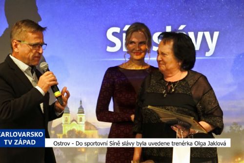 Ostrov: Na plese sportovců byla uvedena do Síně slávy trenérka Olga Jaklová (TV Západ)