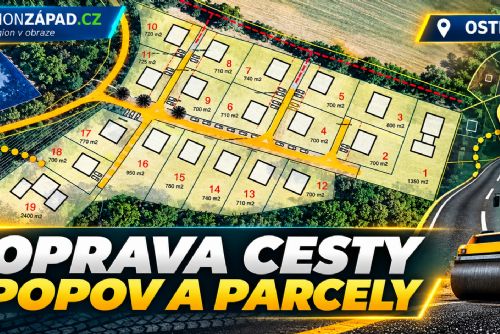 Ostrov: Oprava cesty propojí Horní Žďár, Popov i budoucí parcely (TV Západ)